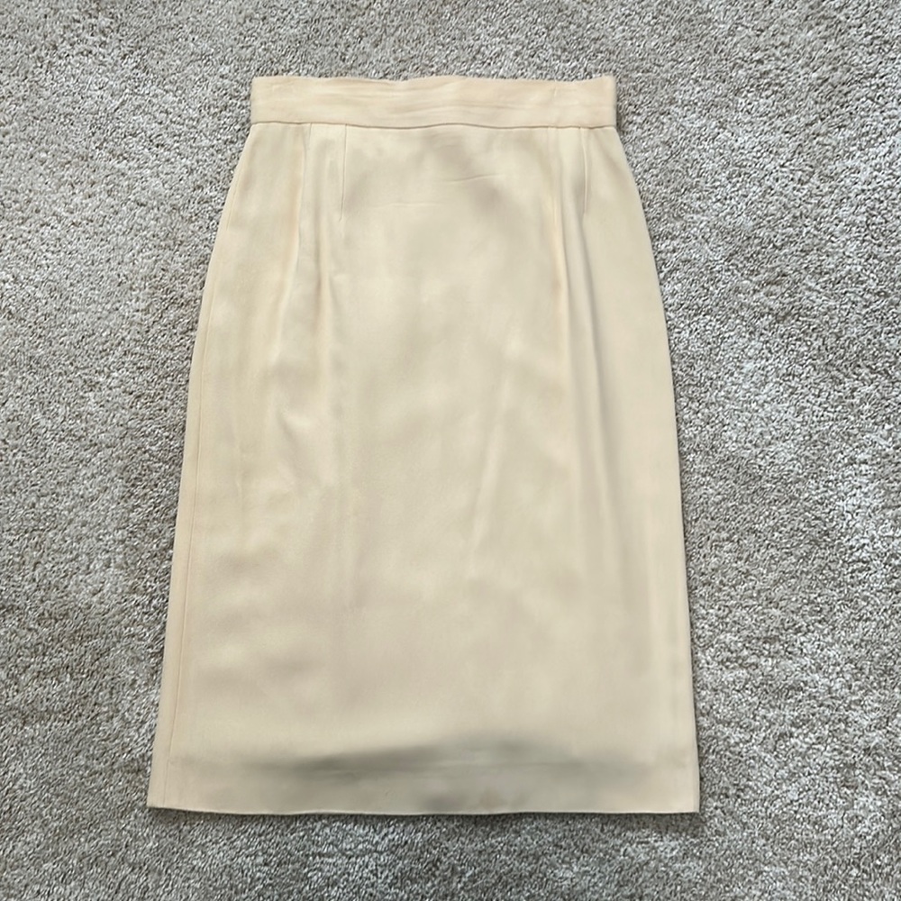 Christian Dior lined golden yellow skirt- made in Italy